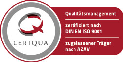 Wir sind zertifiziert nach DIN EN ISO 9001 und AZAV